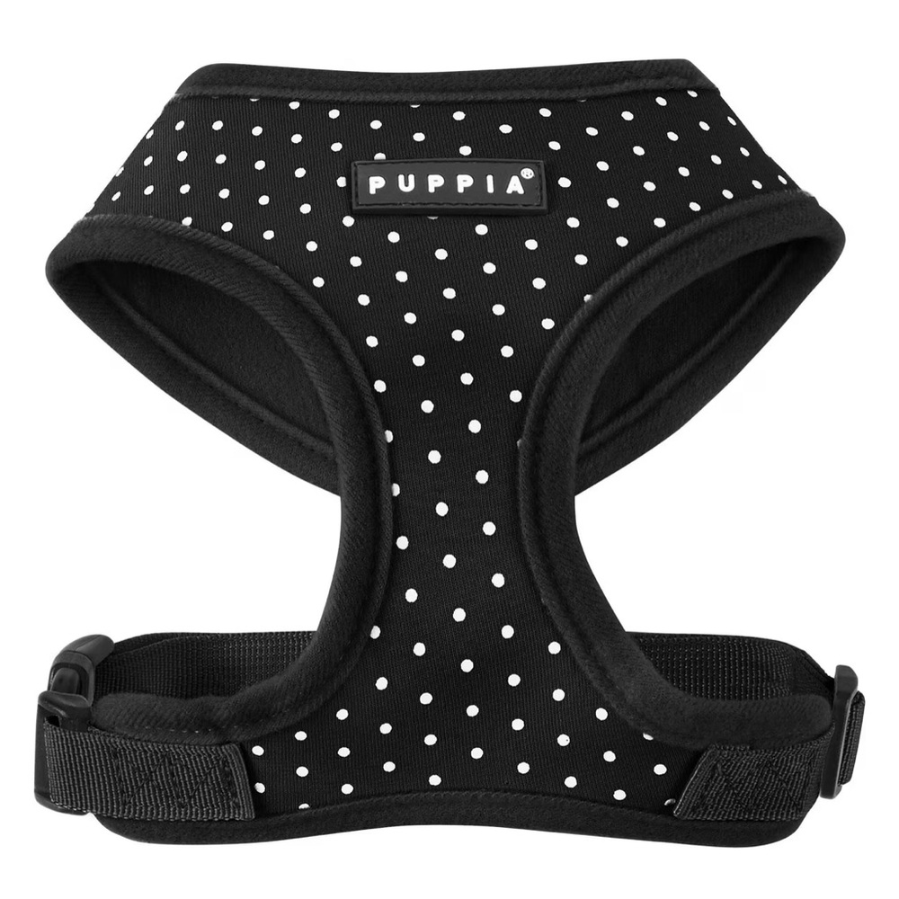 Puppia SZ M Black with white polka dot Dog Harness